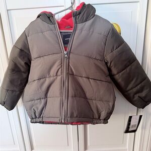 London Fog Toddler Gray Puffer Jacket NWT!